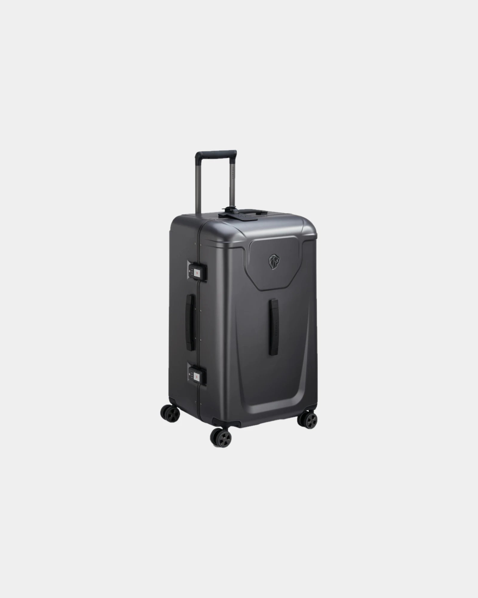 Koffer polycarbonaat Voyages 55 cm om te personaliseren - Antraciet
