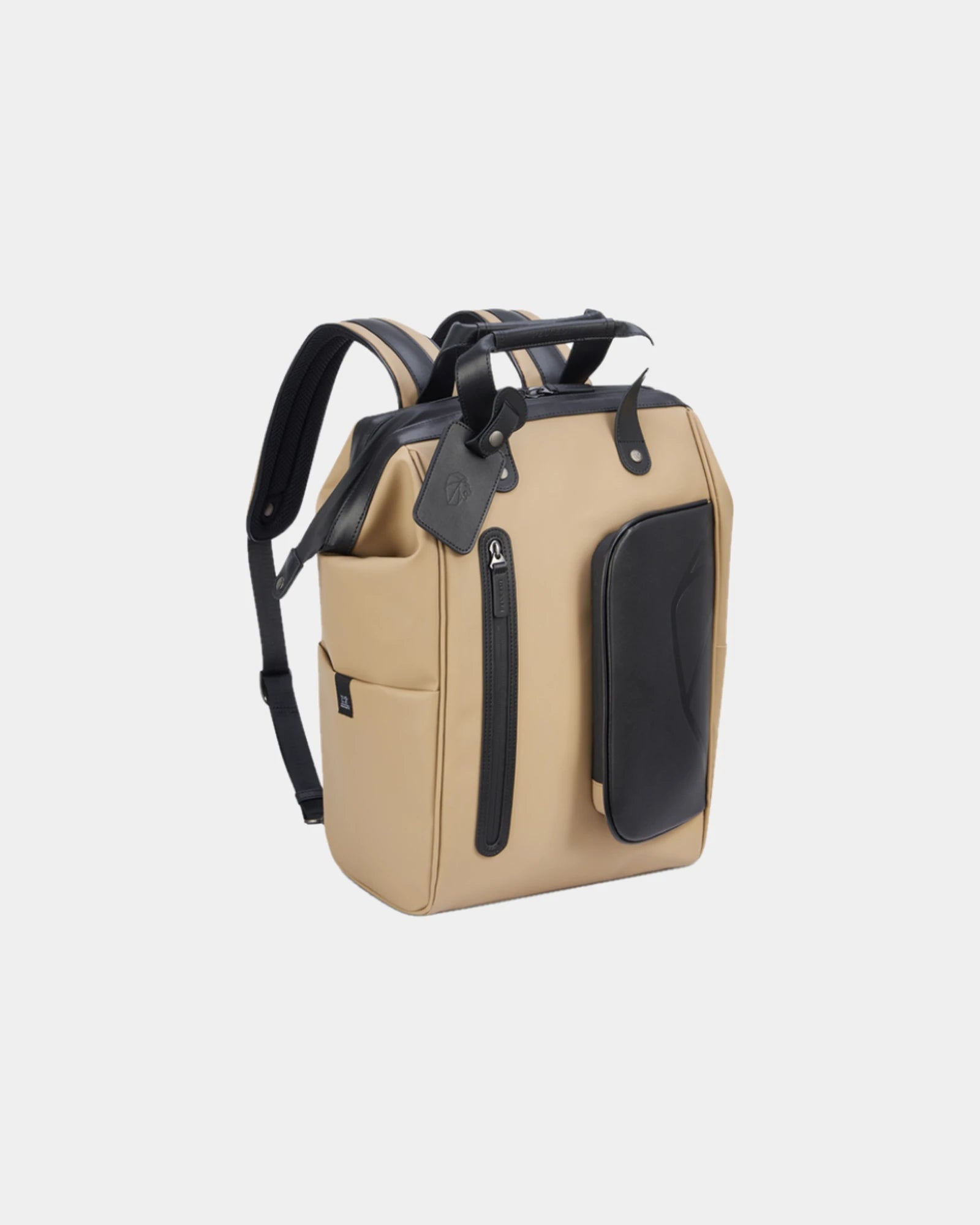 Rugzak van gerecycled polyester Voyages om te personaliseren - Beige