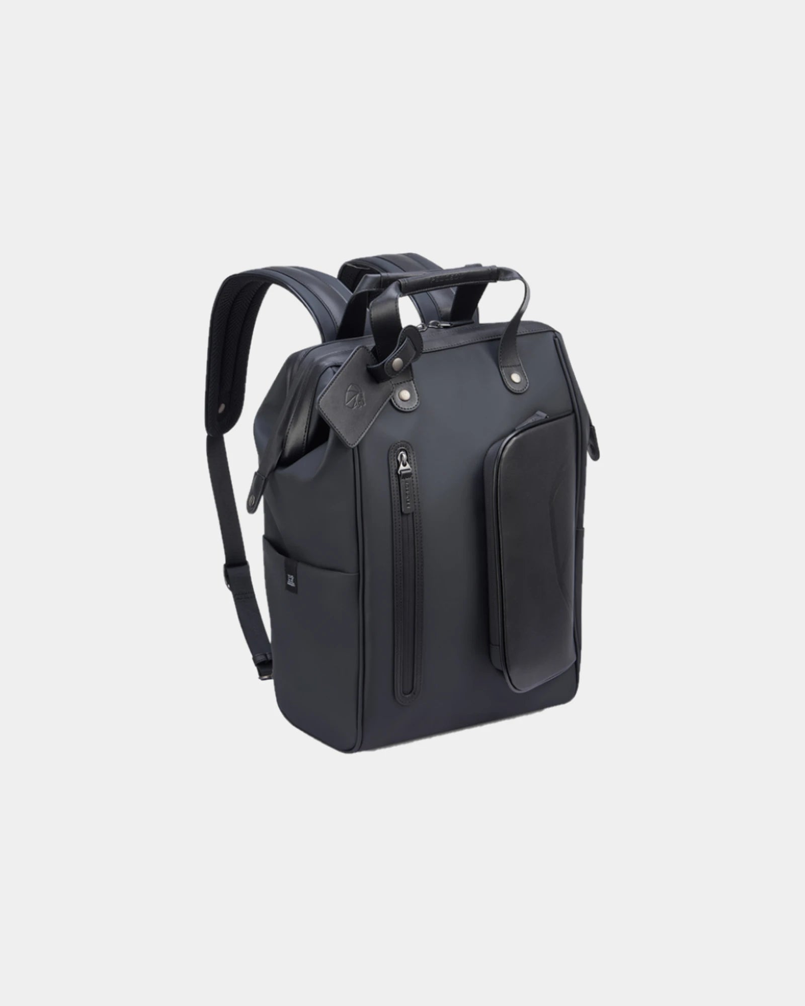 Rugzak van gerecycled polyester Voyages om te personaliseren - Zwart