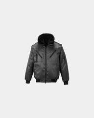 Pilotenjack 4-in-1 katoen polyester om te personaliseren - Zwart-Hemelsblauw