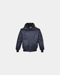 Pilotenjack 4-in-1 katoen polyester om te personaliseren - Marineblauw