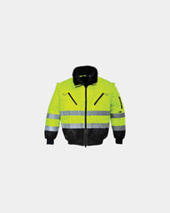 Pilotenjack 3-in-1 polyester om te personaliseren - Geel-Zwart