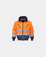 Pilotenjack 3-in-1 polyester om te personaliseren - Oranje