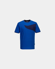 T-shirt polycoton contrasterend design om te personaliseren - Bordeaux