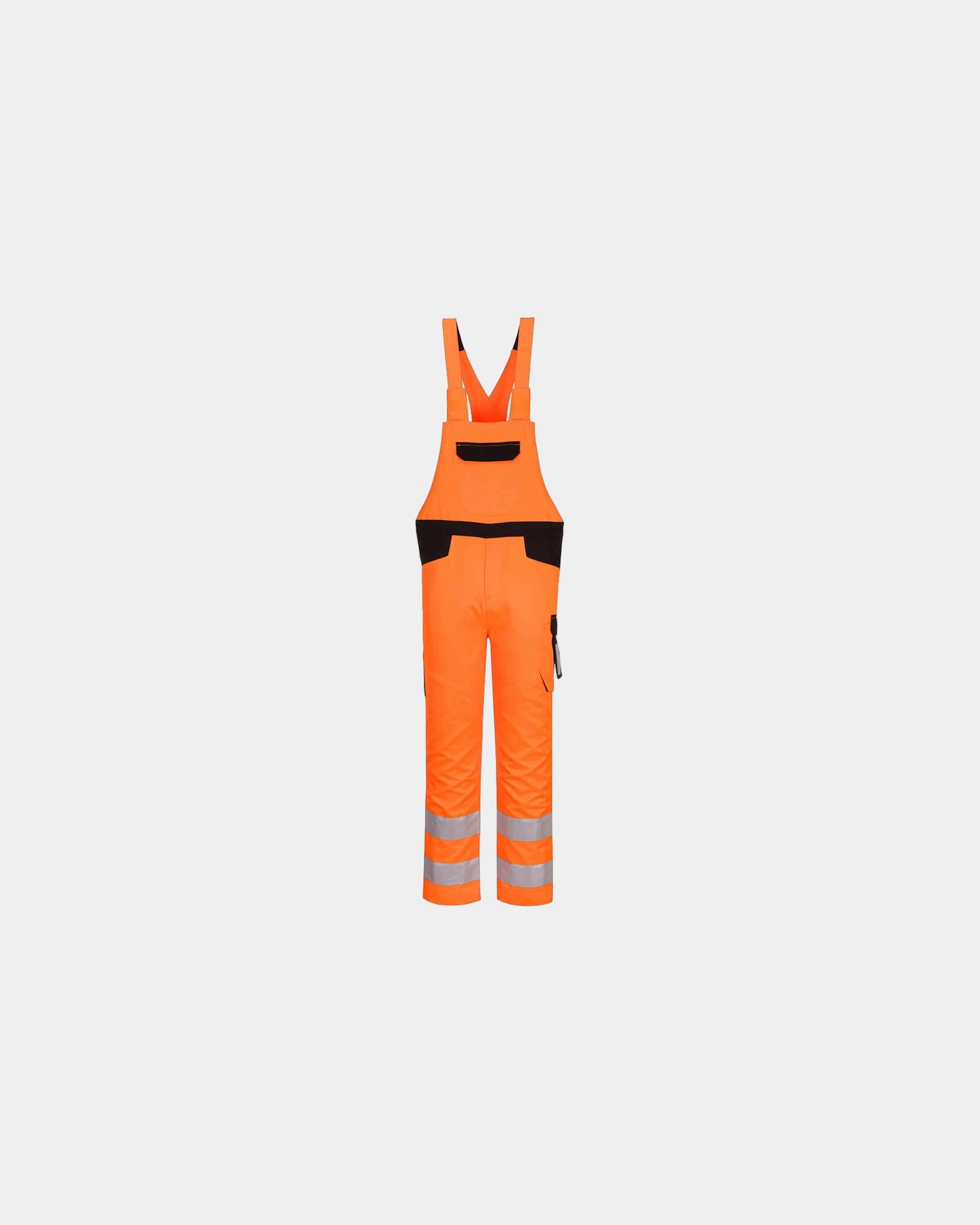 Tuinbroek hoge zichtbaarheid polycoton om te personaliseren - Oranje