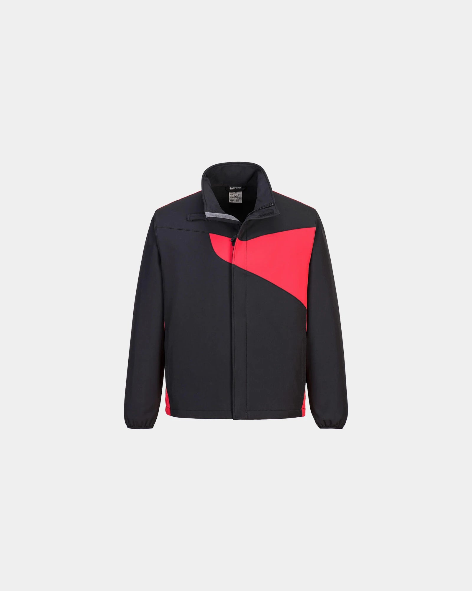 Softshell jas waterdicht ademend fleece om te personaliseren - Zwart-Rood
