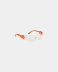Veiligheidsbril polycarbonaat unisex om te personaliseren - Transparant-oranje