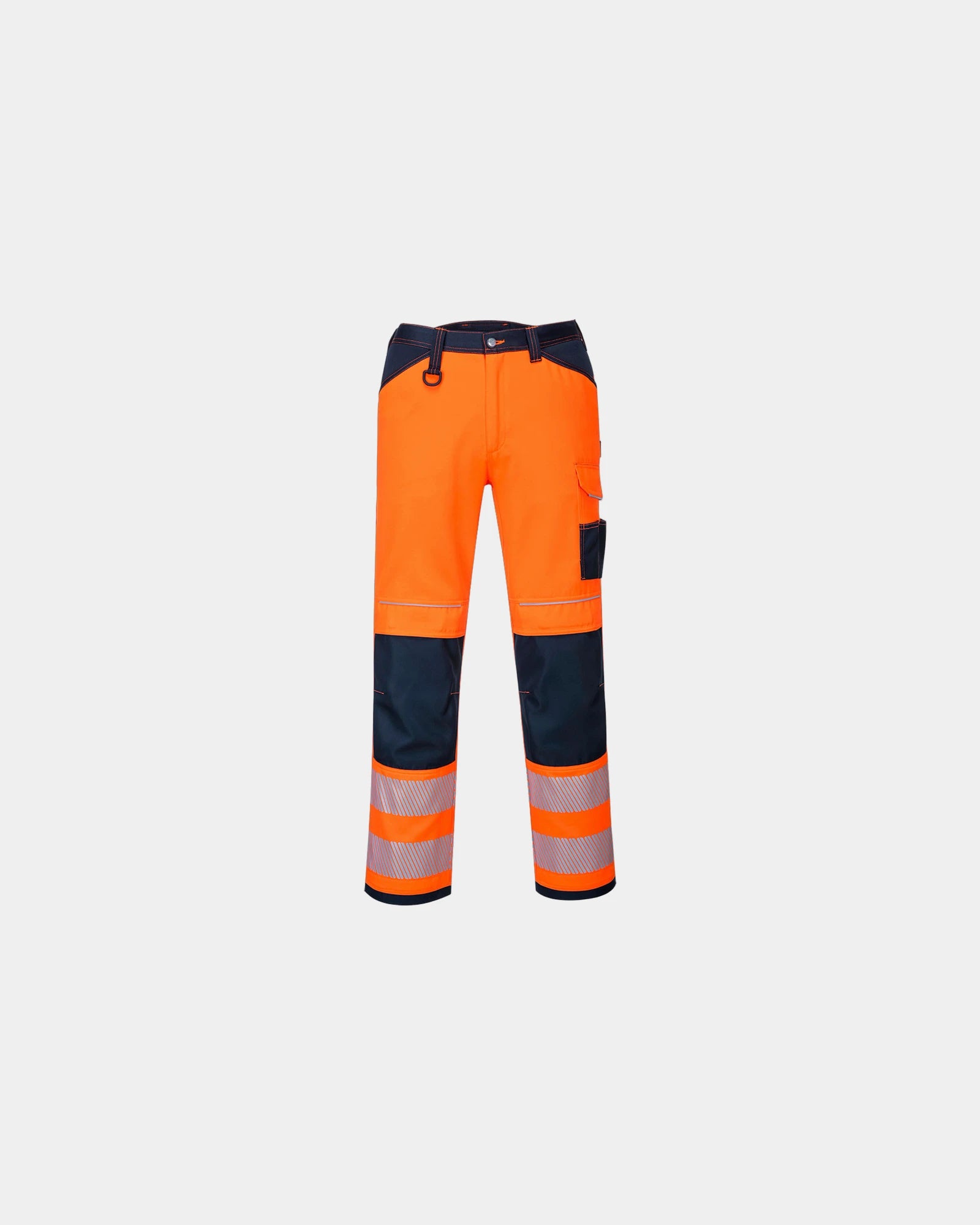 Werkbroek hi-vis polyester/katoen 300g om te personaliseren - Oranje