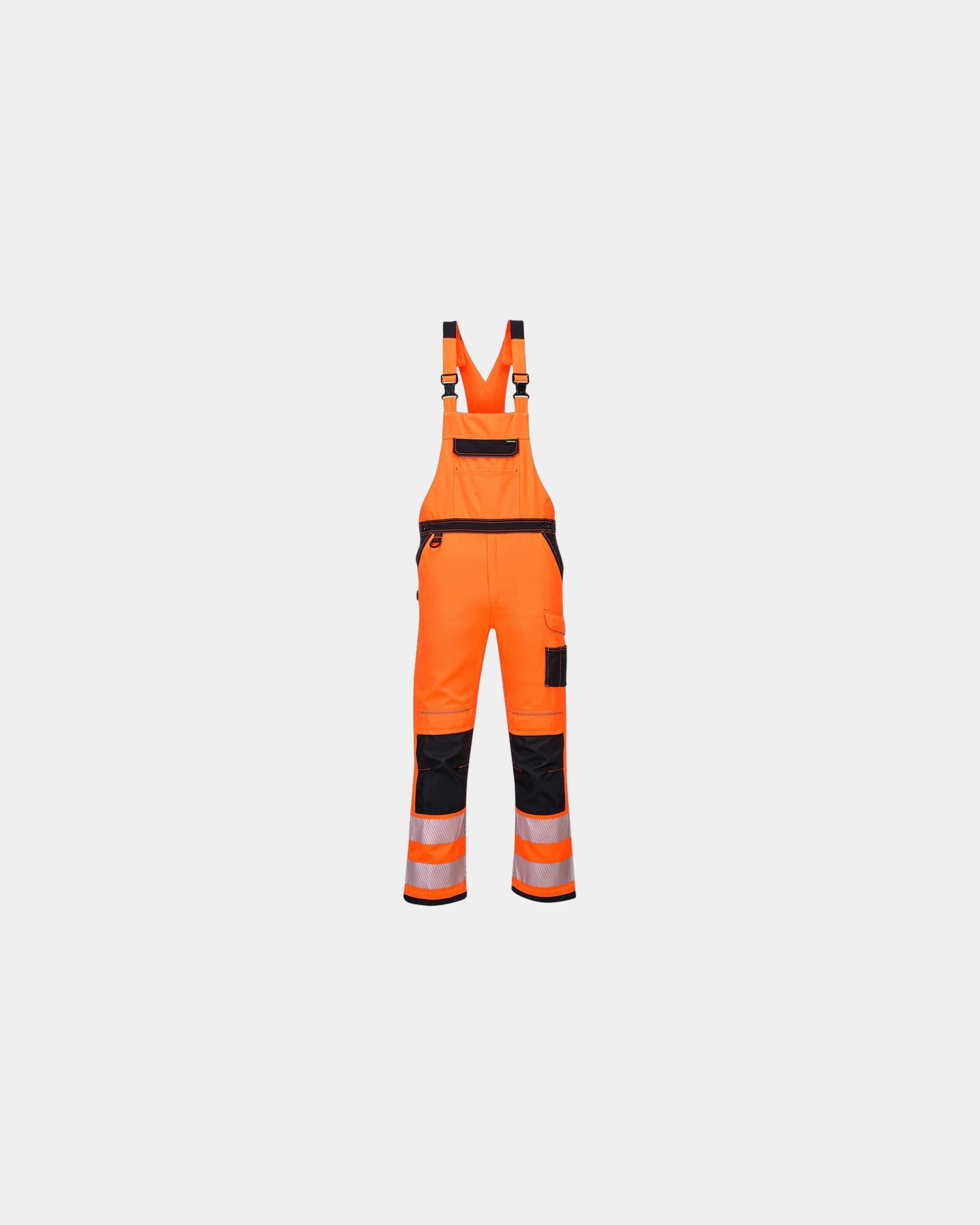 Werkbroek met bretels om te personaliseren - Oranje