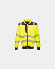 Sweater hoge zichtbaarheid polyester om te personaliseren - Geel-Zwart
