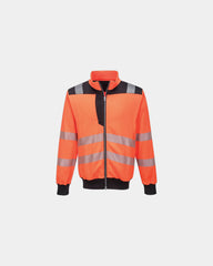 Sweater hoge zichtbaarheid polyester om te personaliseren - Oranje
