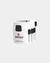 Wereldreisadapter Skross Pro 3-polig om te personaliseren - Wit
