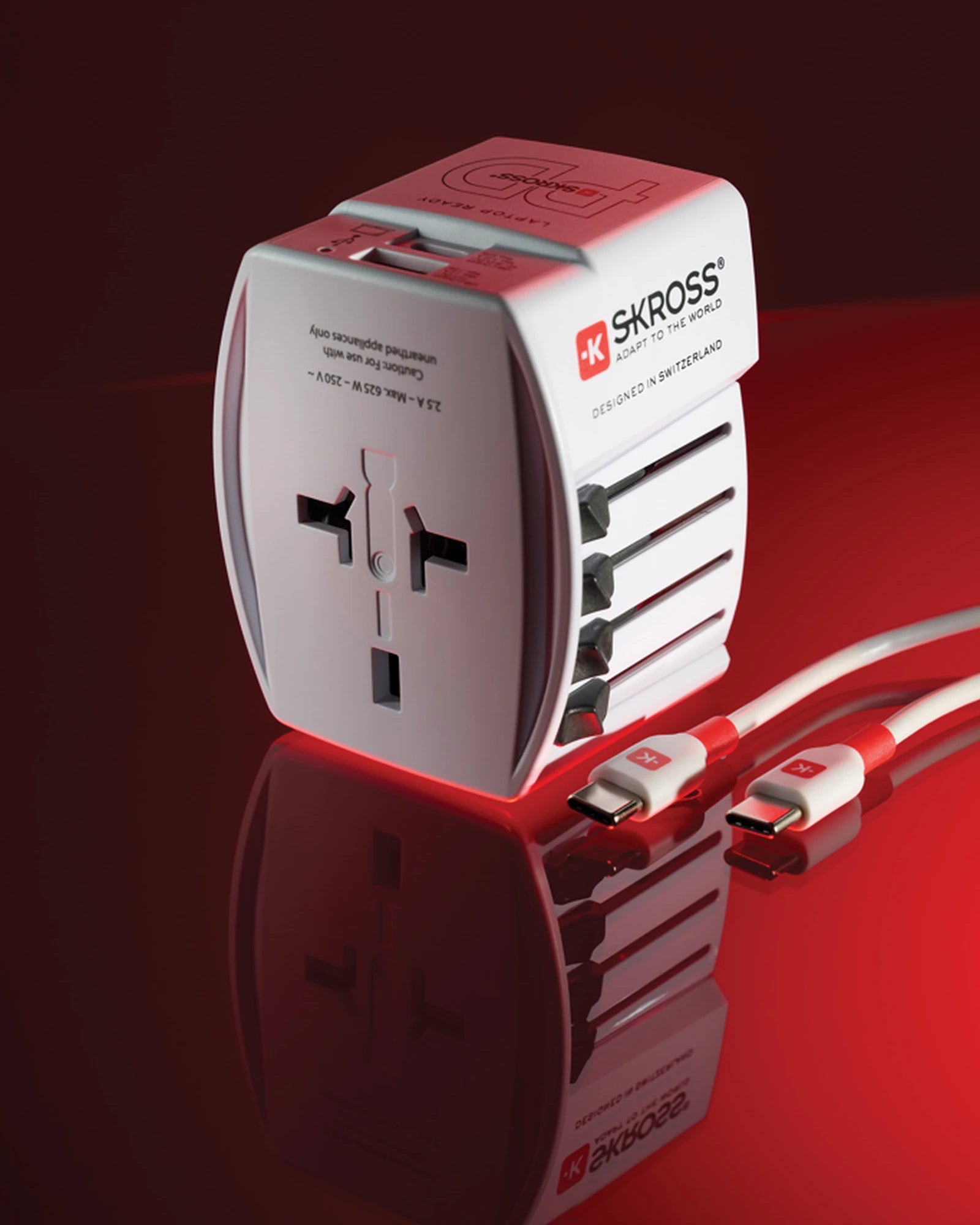 Reisadapter 65W PD USB Skross MUV om te personaliseren - 9
