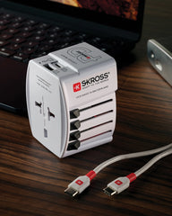 Reisadapter 65W PD USB Skross MUV om te personaliseren - 10