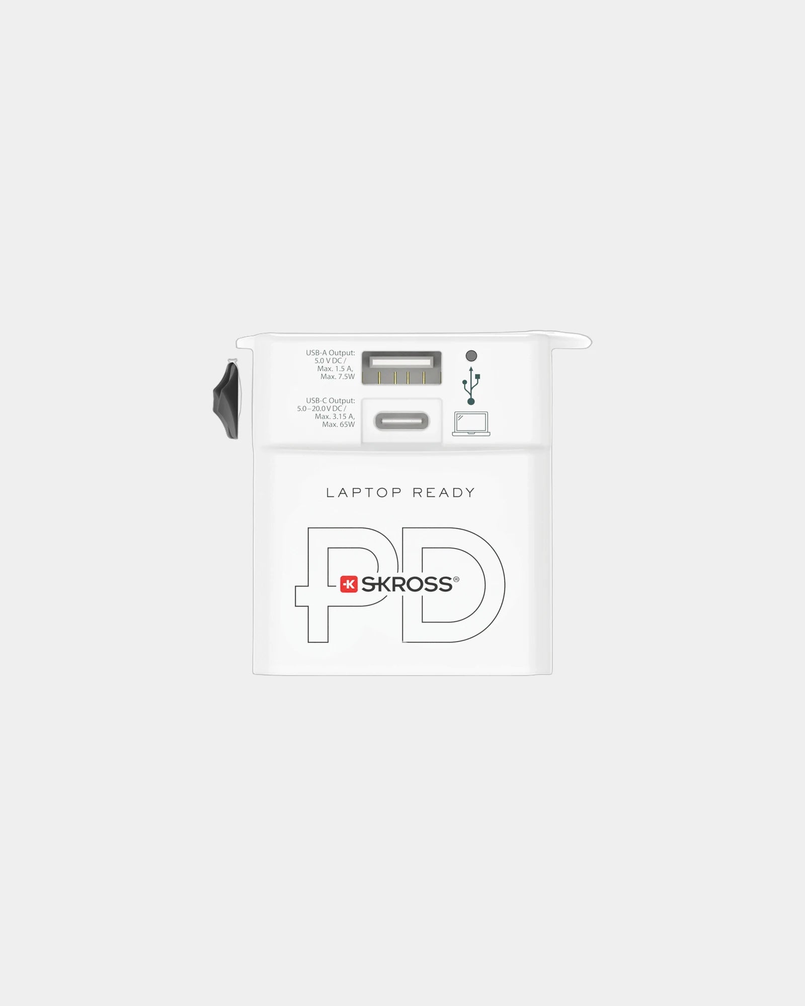 Reisadapter 65W PD USB Skross MUV om te personaliseren - 2