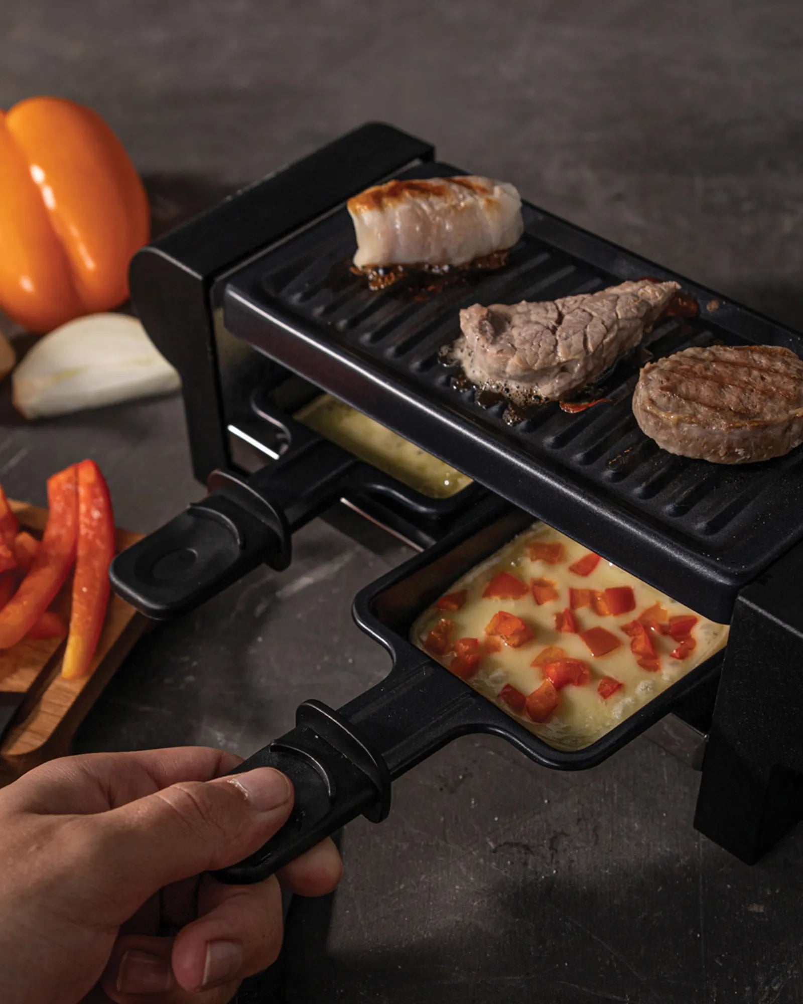 Raclette-apparaat rvs Boska mini 220V om te personaliseren - 9