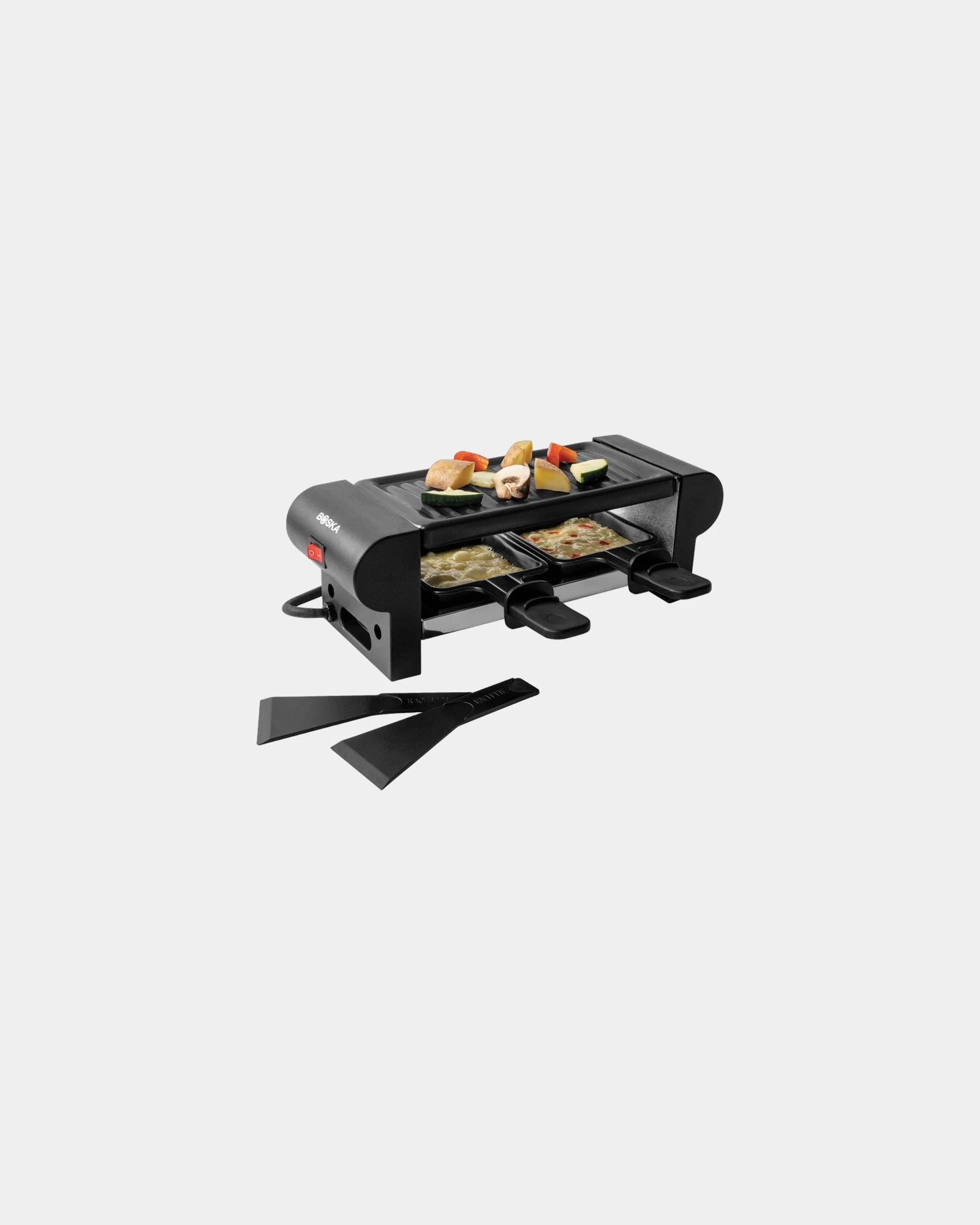 Raclette-apparaat rvs Boska mini 220V om te personaliseren - Zwart