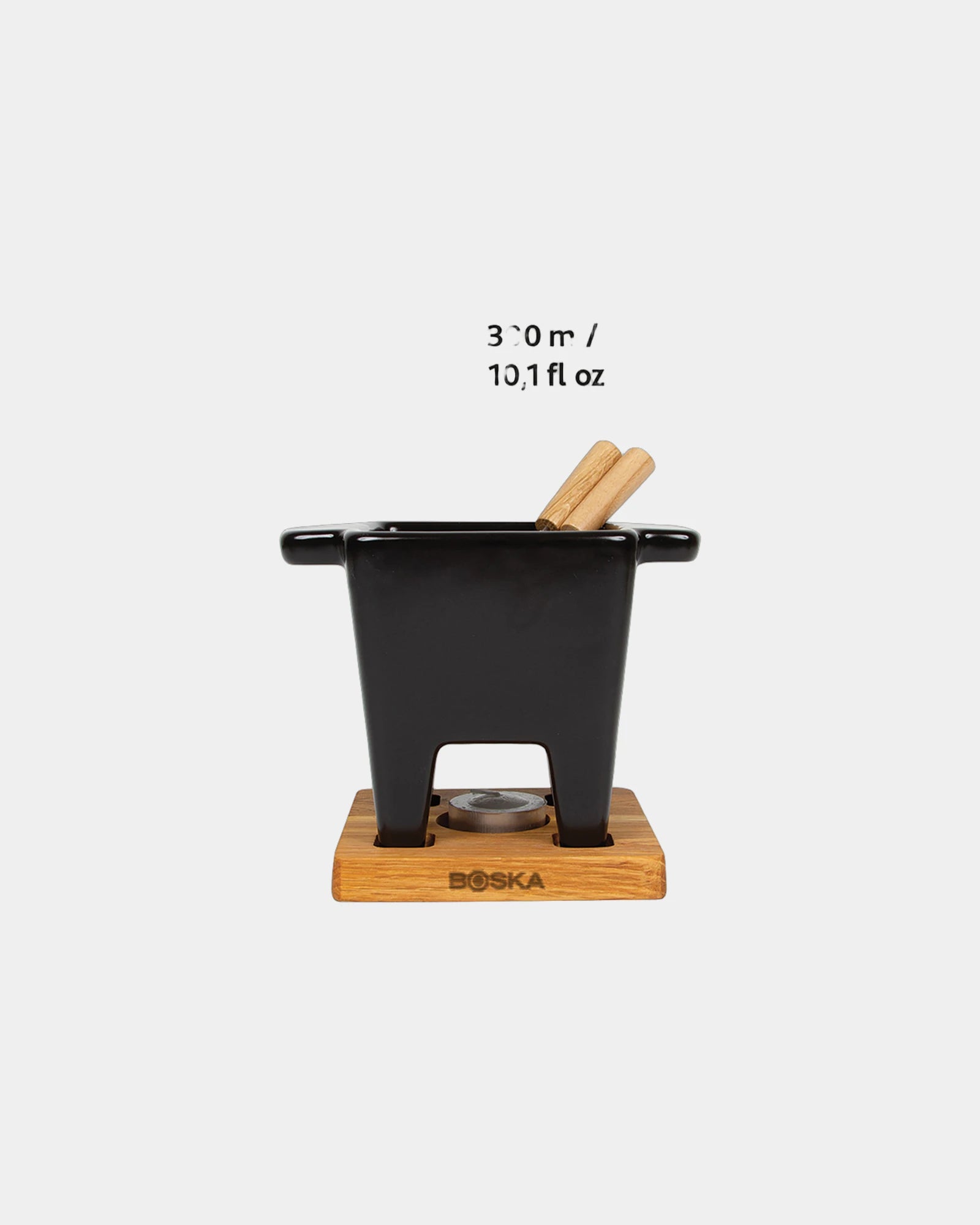 Fonduestel keramiek Tapas Nero 300ml om te personaliseren - 2
