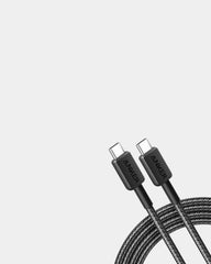 Oplaadkabel USB-C gevlochten 322 60W om te personaliseren - Grijs