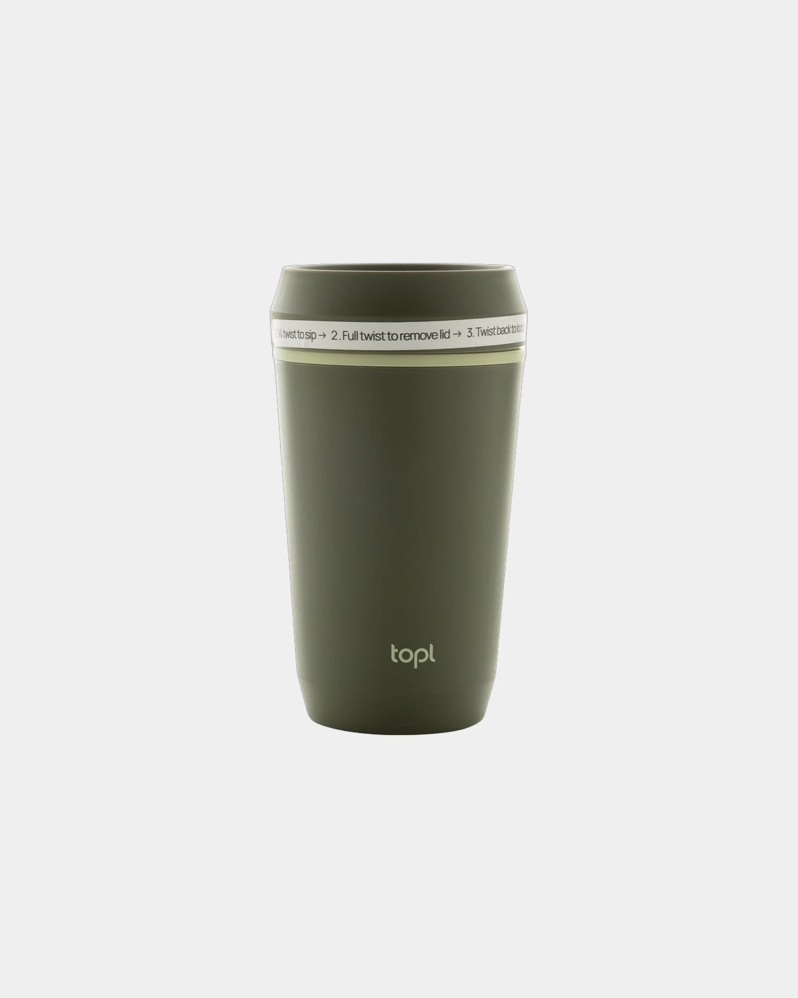 Mug gerecycled plastic 360° deksel om te personaliseren - 7