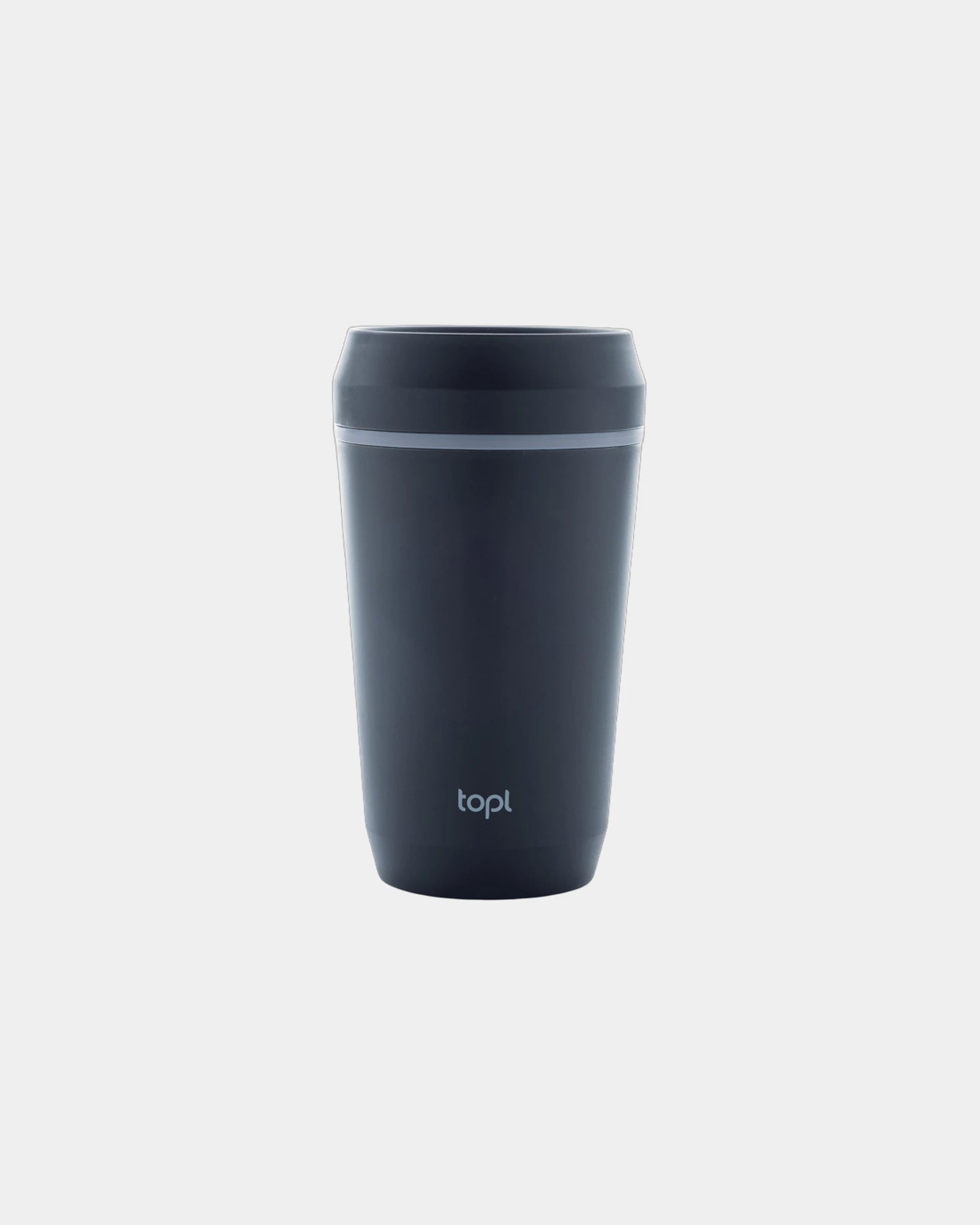 Mug gerecycled plastic 360° deksel om te personaliseren - Marineblauw