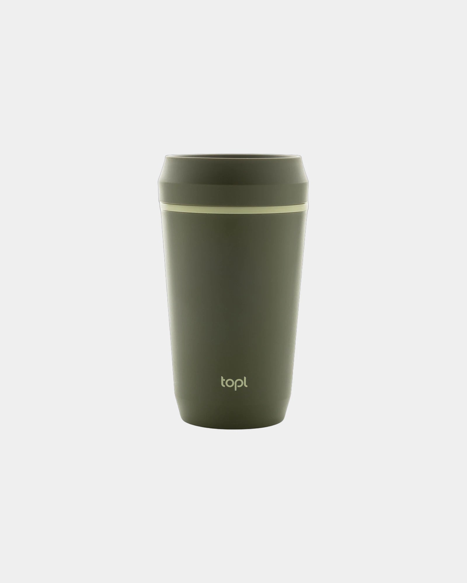 Mug gerecycled plastic 360° deksel om te personaliseren - Groen