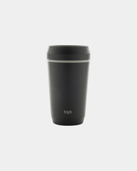Mug gerecycled plastic 360° deksel om te personaliseren - Grijs