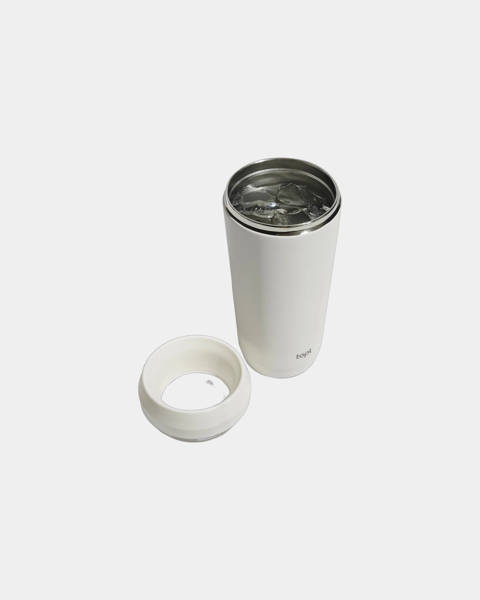 Mug gerecycled staal 354ml met deksel om te personaliseren - 18