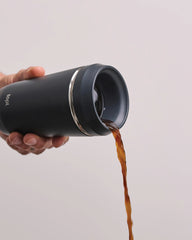 Mug gerecycled staal 354ml met deksel om te personaliseren - 5