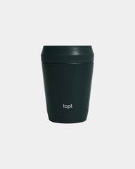 Mug gerecycled staal 235ml deksel 360° om te personaliseren - Grijs