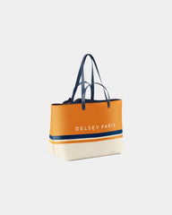 Shopper PVC en leer 39L om te personaliseren - gravel (gravelkleur)