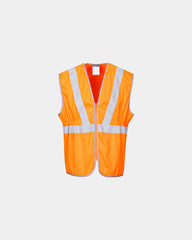 Hi-vis veiligheidsvest lang antihaak om te personaliseren - Oranje