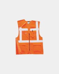 Executive veiligheidsvest polyester RIS om te personaliseren - Oranje