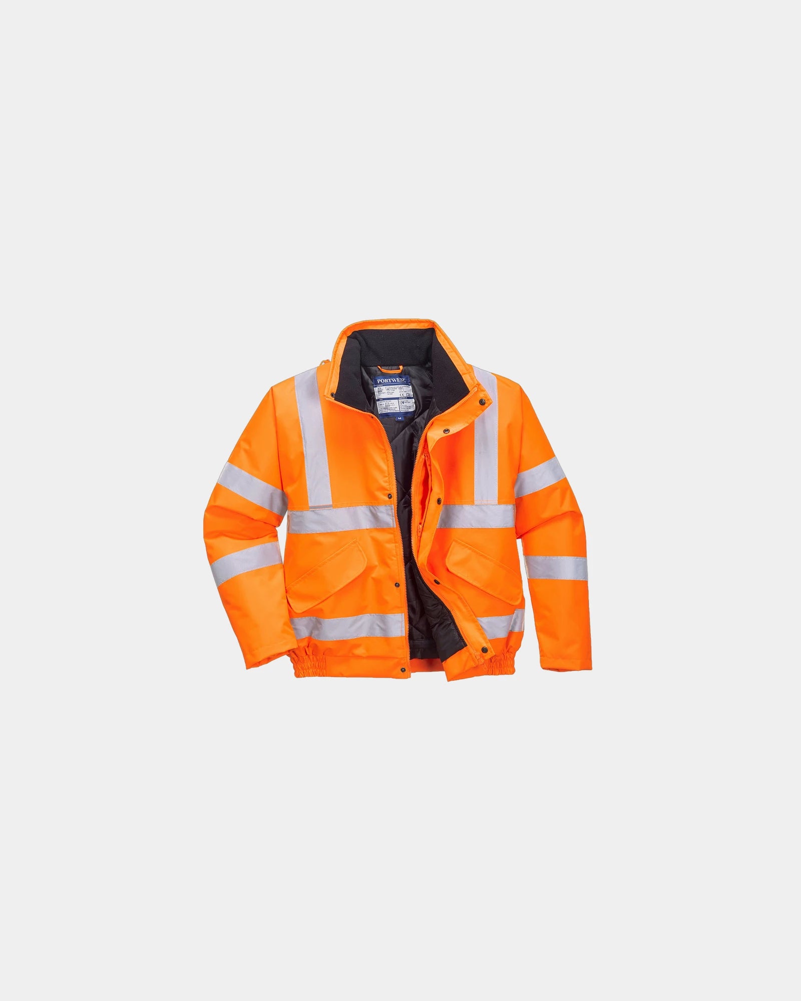 Jas hi-vis waterdicht gewatteerd RIS om te personaliseren - Oranje