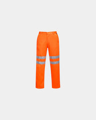 Werkbroek hi-vis polykatoen om te personaliseren - Oranje