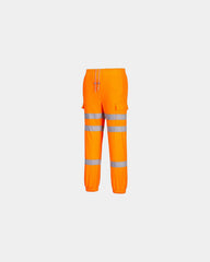 Werkbroek high-vis versterkte knieën om te personaliseren - Oranje