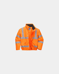 Ademend hi-vis jack om te personaliseren - Oranje