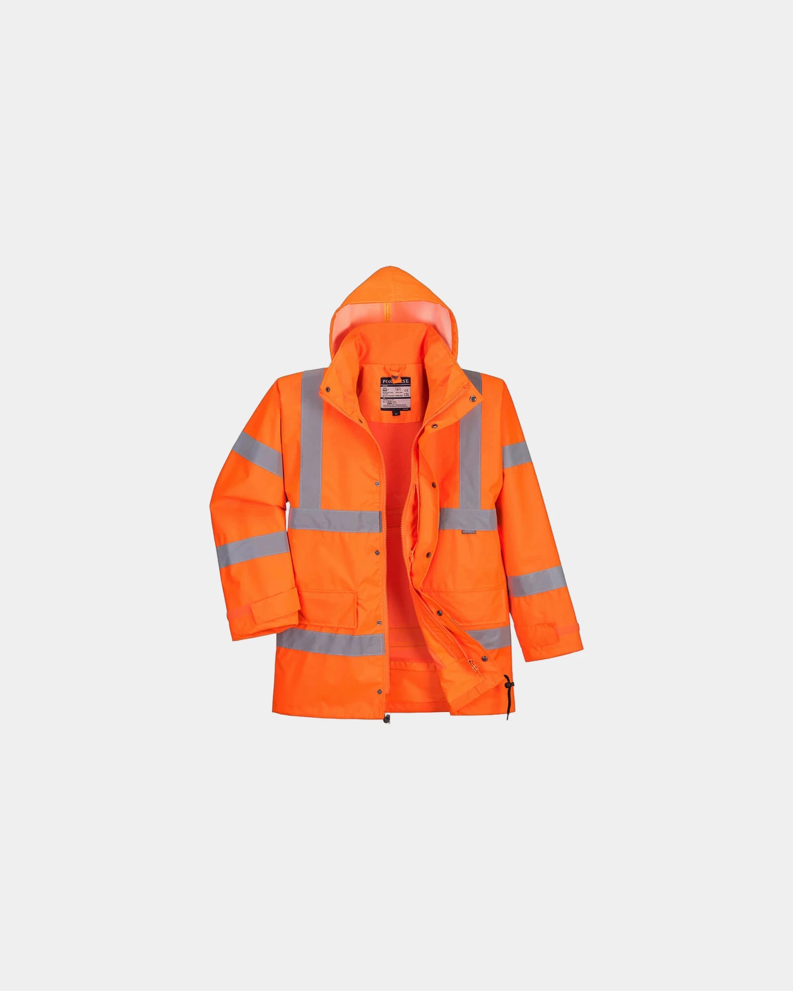 Parka hoge zichtbaarheid waterdicht ISO om te personaliseren - Oranje