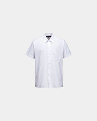 Overhemd korte mouw polyester katoen om te personaliseren - Wit