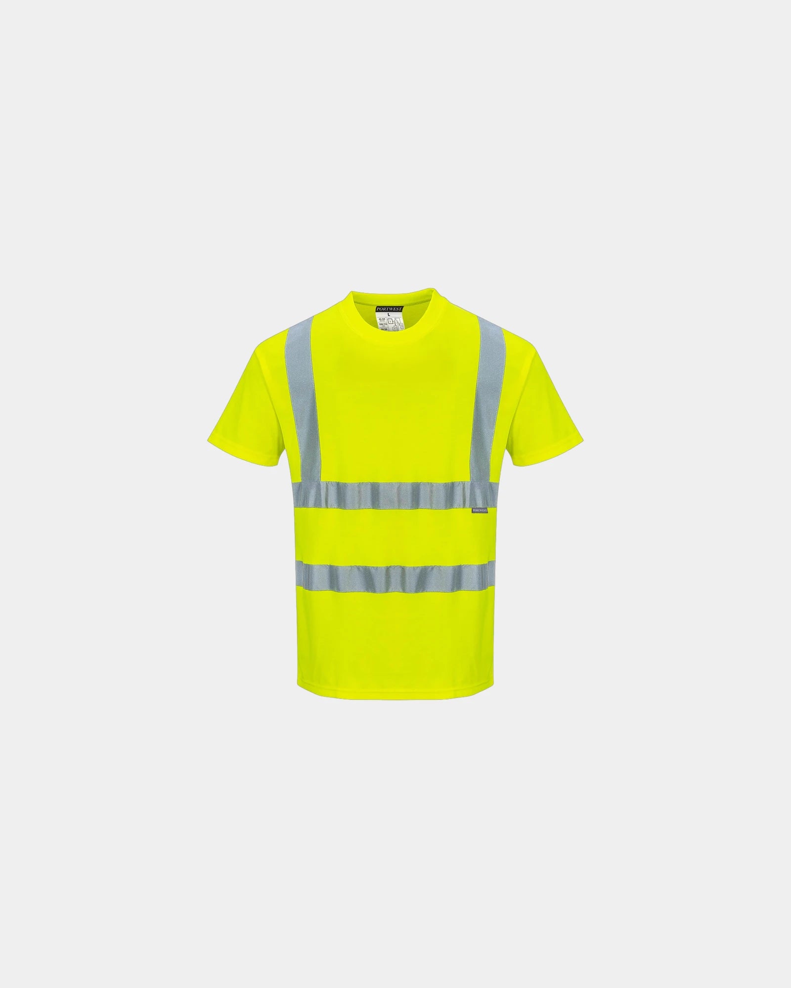 T-shirt hi-vis reflecterend katoen om te personaliseren - Geel