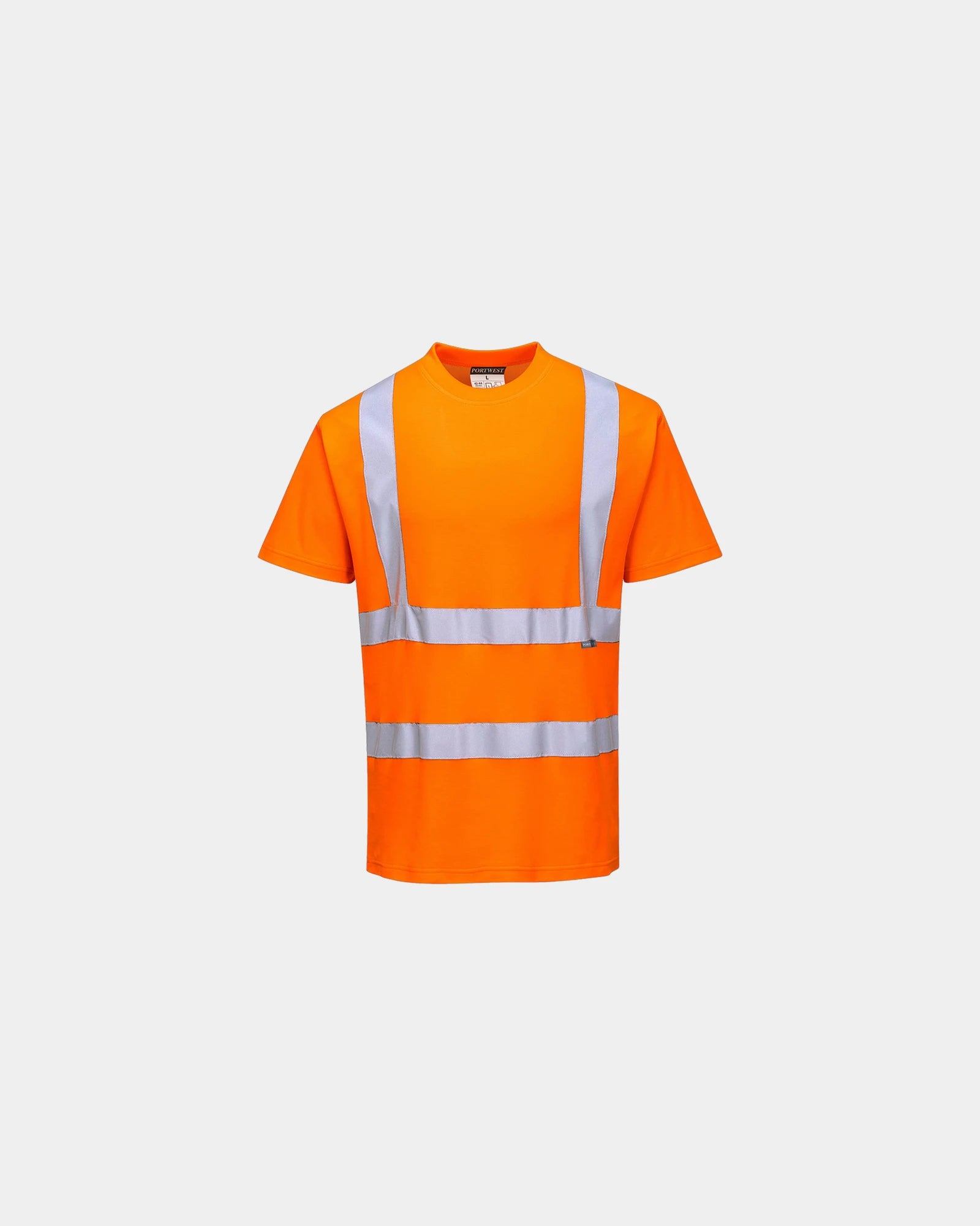 T-shirt hi-vis reflecterend katoen om te personaliseren - Oranje