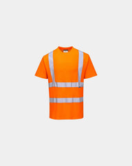 T-shirt hi-vis reflecterend katoen om te personaliseren - Oranje