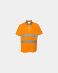 Polo HI-Cool ademend katoen-polyester om te personaliseren - Oranje