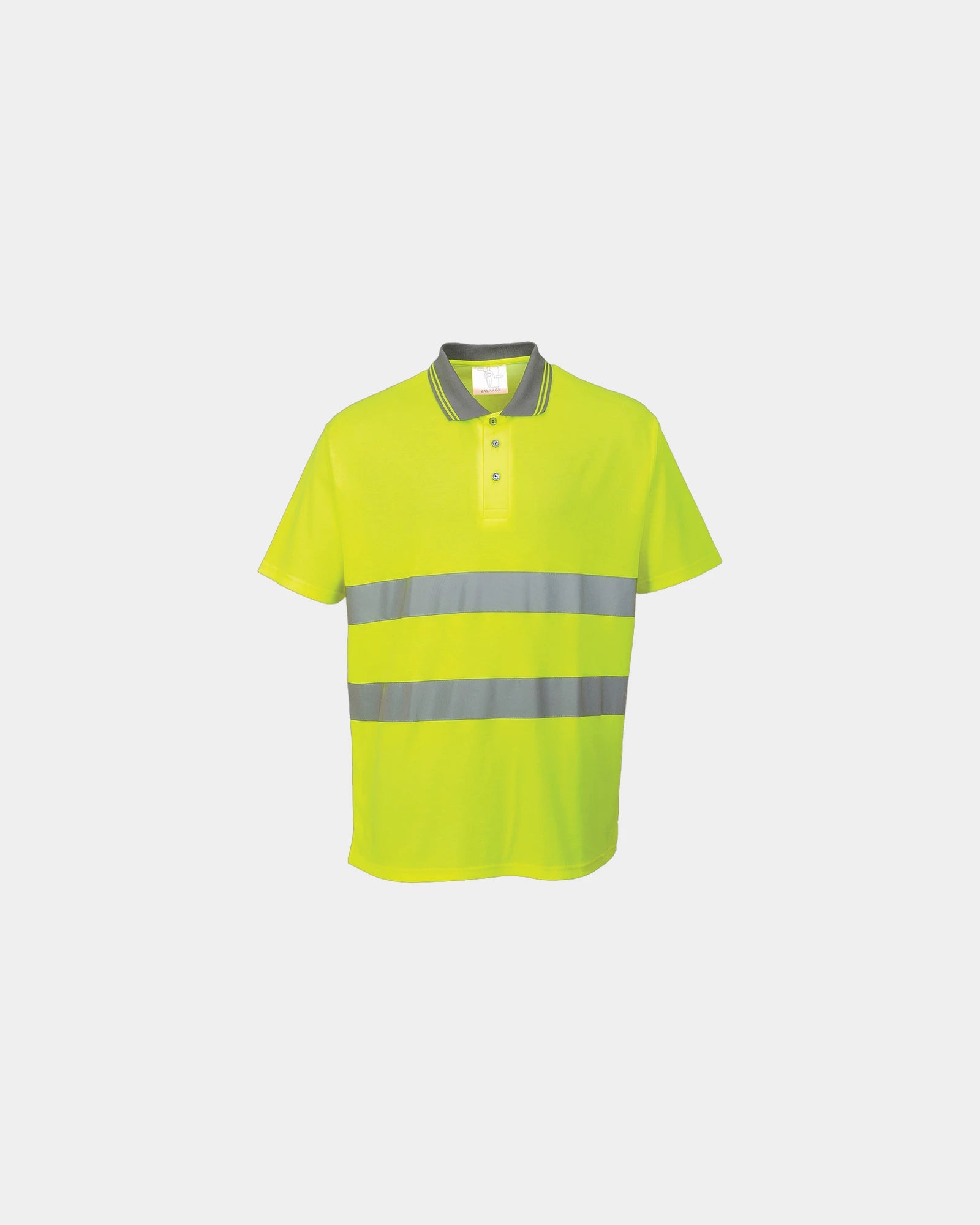 Polo HI-Cool ademend katoen-polyester om te personaliseren - Geel