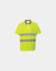 Polo HI-Cool ademend katoen-polyester om te personaliseren - Geel
