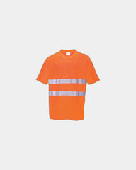 T-shirt ademend reflecterend zichtbaar om te personaliseren - Oranje