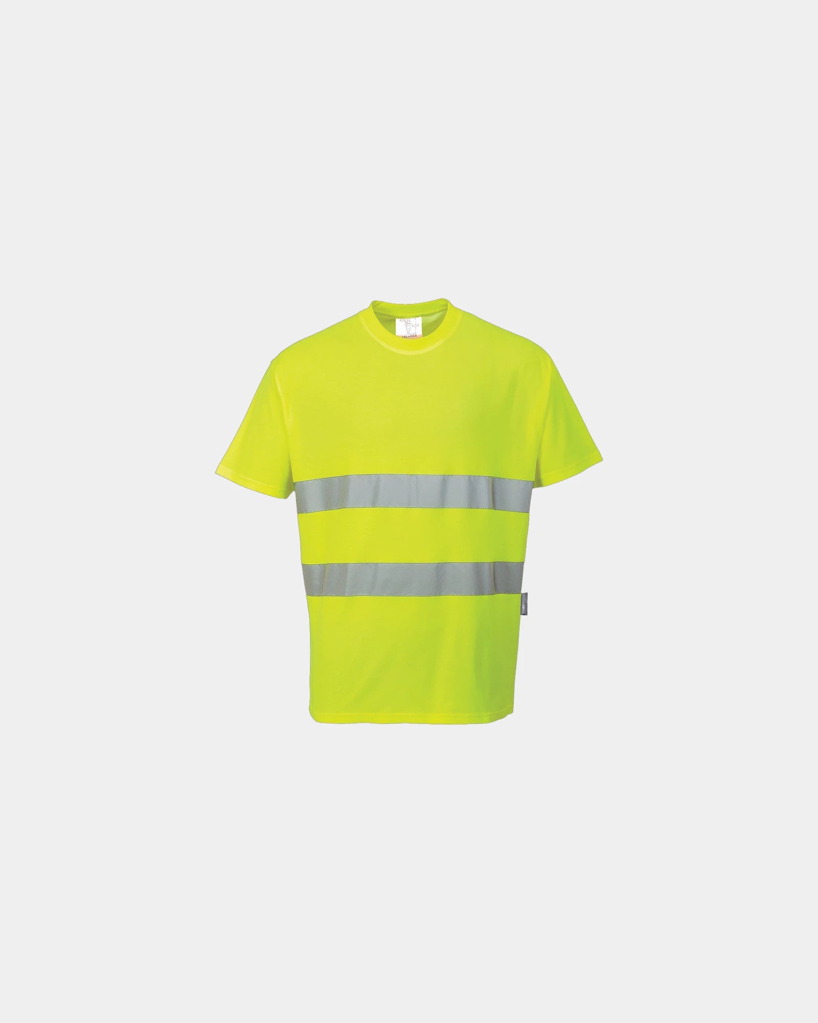 T-shirt ademend reflecterend zichtbaar om te personaliseren - Geel