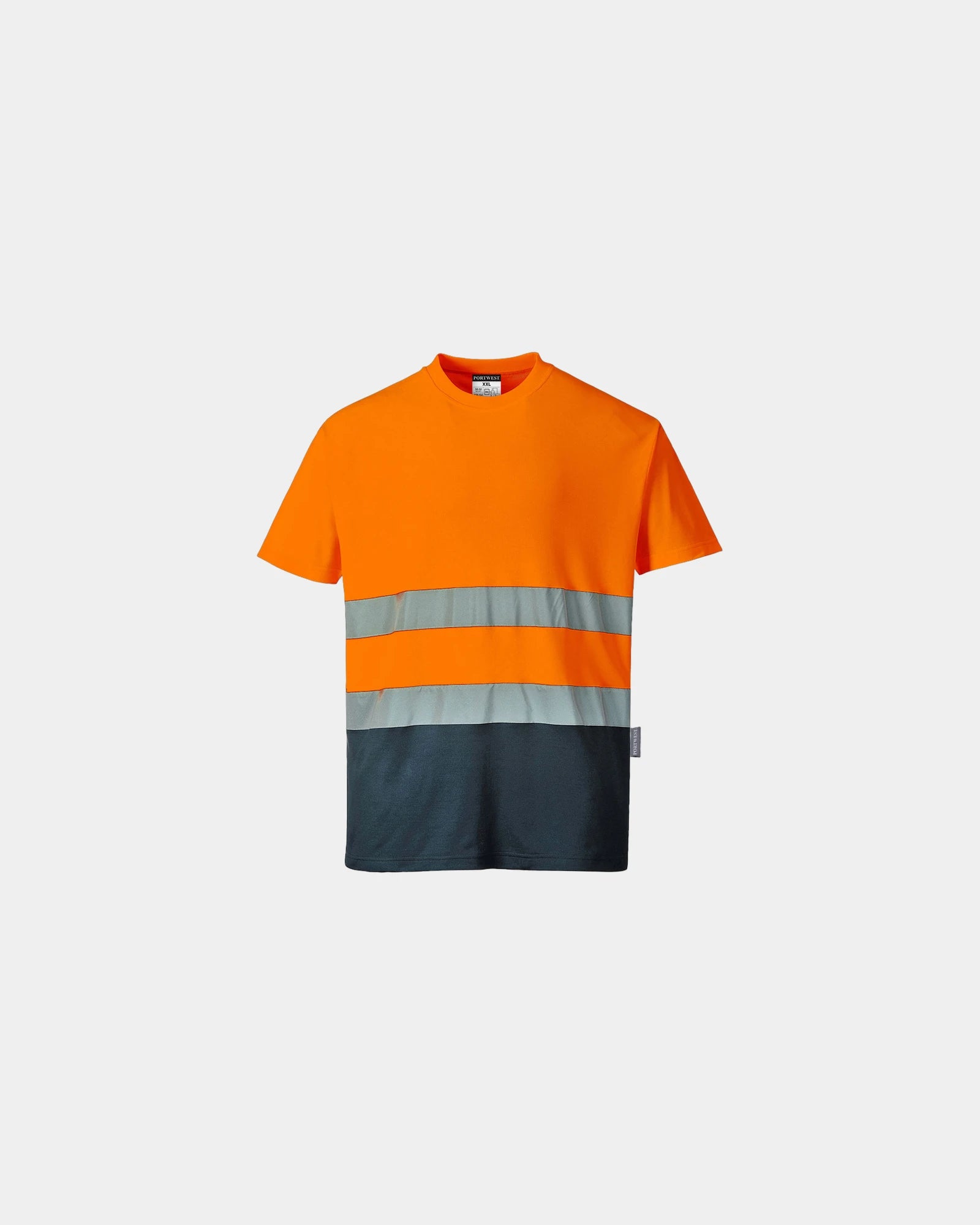 T-shirt bicolor 175 g/m² katoen om te personaliseren - Oranje