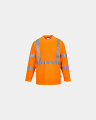 T-shirt hi-vis polyester reflecterend om te personaliseren - Oranje