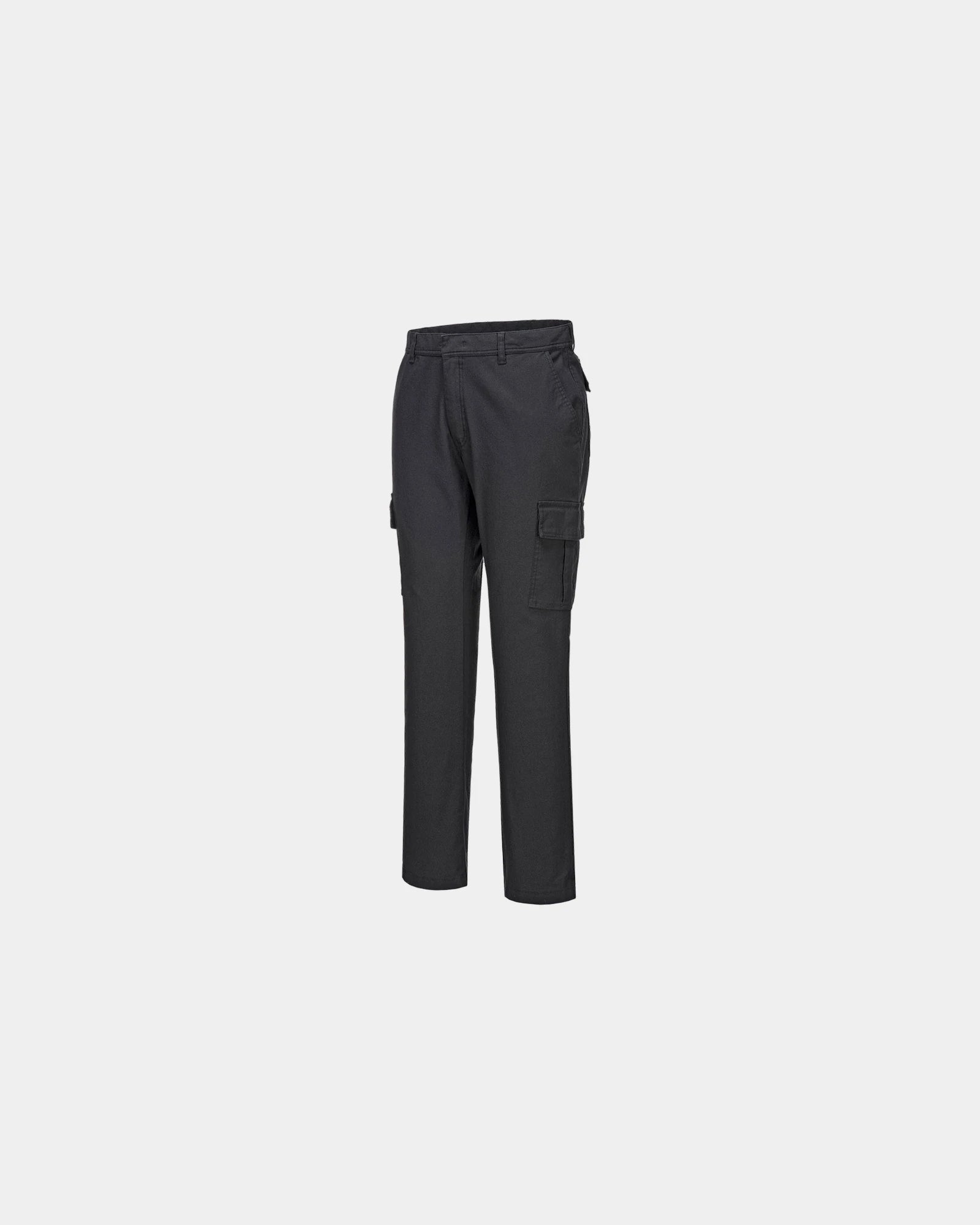 Broek stretch katoen cargostijl om te personaliseren - Zwart-Hemelsblauw